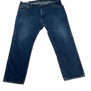 Polo Ralph Lauren Mens 44x30 Blue Denim Jeans Authentic Dungarees Straight Leg